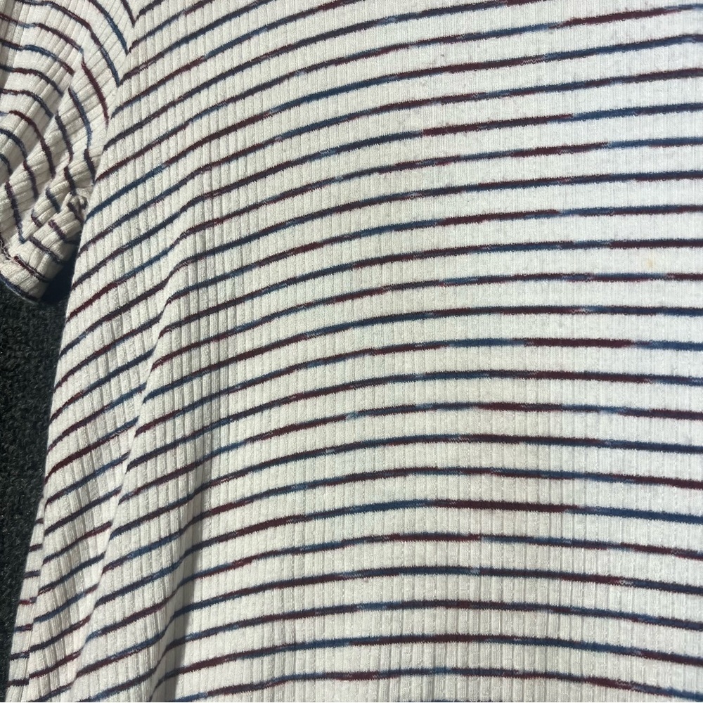 Altar'd State Striped Ruffled Short Sleeve Tee - Picture 2 of 6
